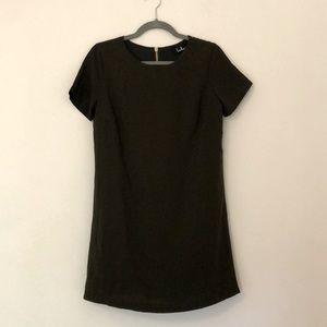 Lulus Olive Zipper Back Shift Dress